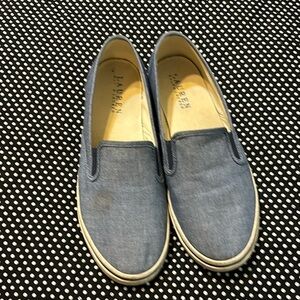 Chambray Lauren Ralph Lauren slip on deck shoes